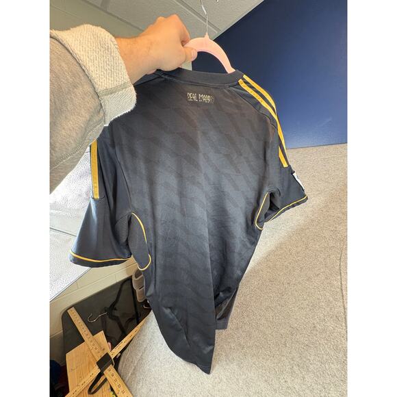 Adidas Real Madrid Bwin Football Jersey Men XL Black Climacool Soccer Sportswear - Picture 2 of 8